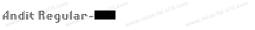 Andit Regular字体转换